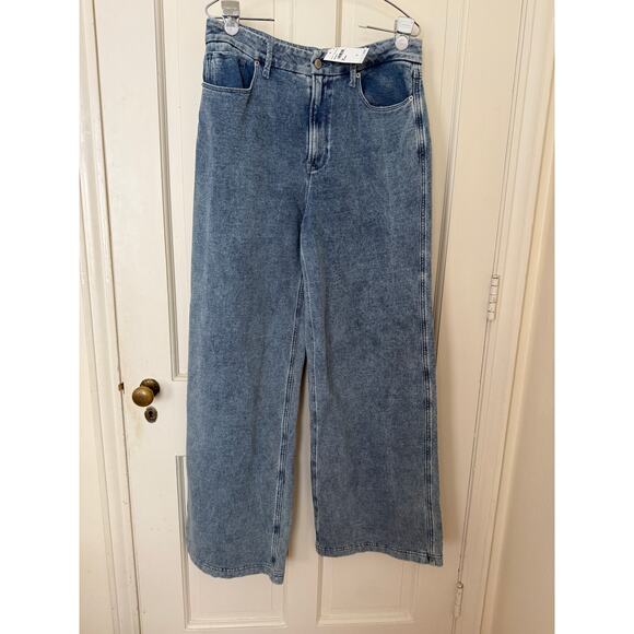 Good American Jeanius Good Skate Indigo Sweatpants - size 12 - Picture 3 of 6